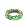 Vankúš brokátový prstencový 12,5 cm zelený (zelený)