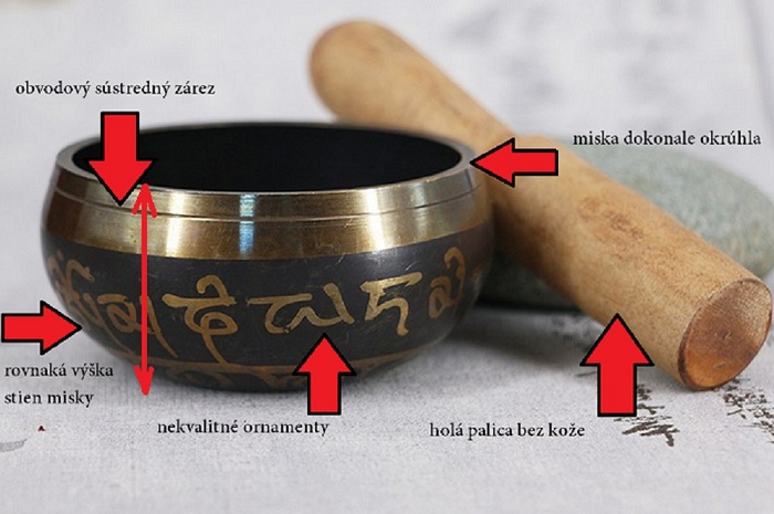 nekvalitná tibetská miska