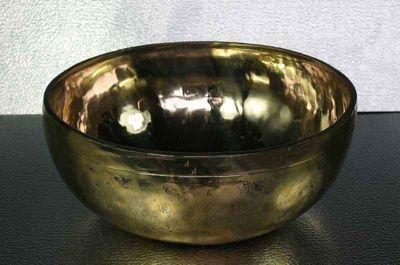 klasická tibetská zlatá lesklá miska