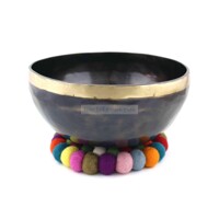 Tibetská mísa Black ＆ Gold 1204g