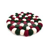 Podložka z vlnených guľôčok 3 colors - 17cm priemer