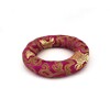 Vankúš brokátový prstencový purpurový - 15 cm priemer (purpurový)