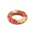 Vankúš brokátový prstencový 12,5 cm červený