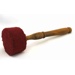 Felt mallet for singing bowls 25cm - red