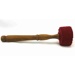 Felt mallet for singing bowls 25cm - red