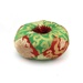 High brocade cushion red-green - 15cm diameter