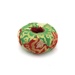 High brocade cushion red-green - 15cm diameter