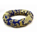 Ring brocade cushion blue - 15 cm diameter