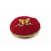 Full round cushion with embroidery - 15cm - burgundy