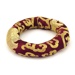 Ring brocade cushion burgundy-purple - 10 cm diameter