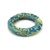 Vankúš brokátový prstencový tyrkysový - 15 cm priemer