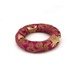 Ring brocade cushion purple - 18 cm diameter