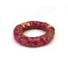 Ring brocade cushion purple - 18 cm diameter