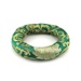 Ring brocade cushion green - 18 cm diameter