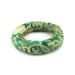 Ring brocade cushion green - 18 cm diameter